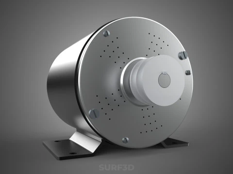 HIGH POWER BLDC ENGINE BRUSHLESS MOTOR ELECTRIC VEHICLE EV CAR 3D Model