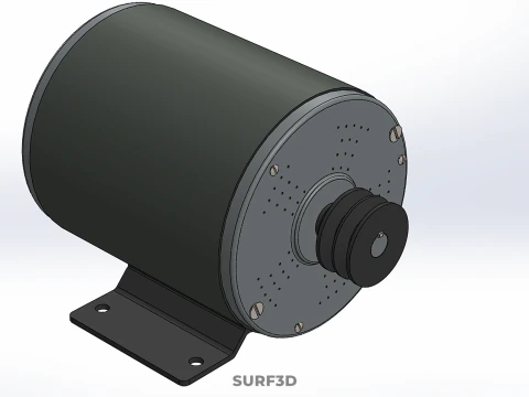 HIGH POWER BLDC ENGINE BRUSHLESS MOTOR ELECTRIC VEHICLE EV CAR 3D Model