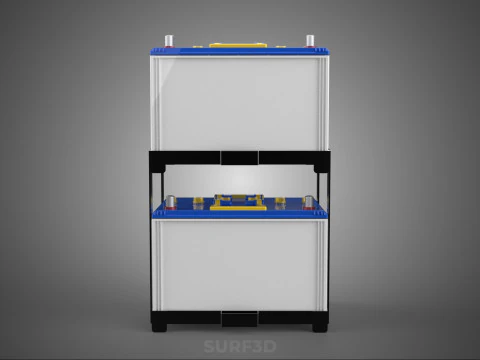 STACKED RACK BRACKET HOLDER CASE MOUNT ACCU BATTERY ACCUMULATOR 3D Model