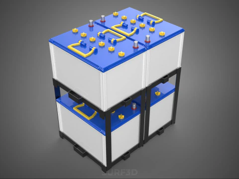 STACK TRAY RACK BRACKET HOLDER MOUNT ACCU BATTERY ACCUMULATOR DC 3D Model