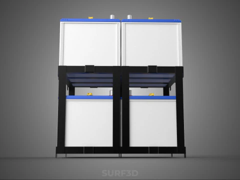 STACK TRAY RACK BRACKET HOLDER MOUNT ACCU BATTERY ACCUMULATOR DC 3D Model