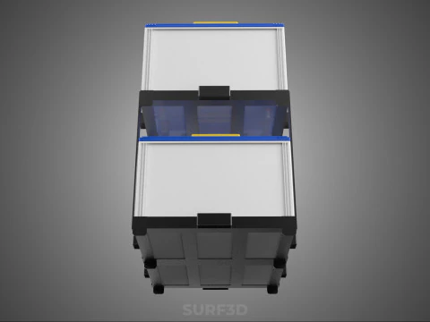 STACK TRAY RACK BRACKET HOLDER MOUNT ACCU BATTERY ACCUMULATOR DC 3D Model
