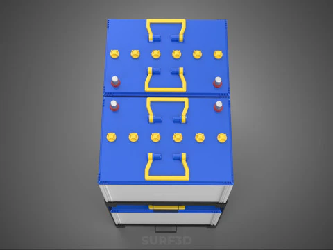 STACK TRAY RACK BRACKET HOLDER MOUNT ACCU BATTERY ACCUMULATOR DC 3D Model