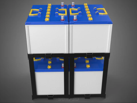 STACK TRAY RACK BRACKET HOLDER MOUNT ACCU BATTERY ACCUMULATOR DC 3D Model