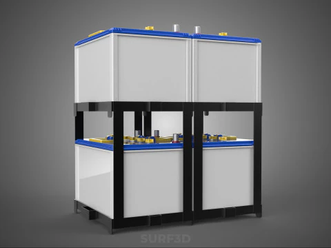 STACK TRAY RACK BRACKET HOLDER MOUNT ACCU BATTERY ACCUMULATOR DC 3D Model