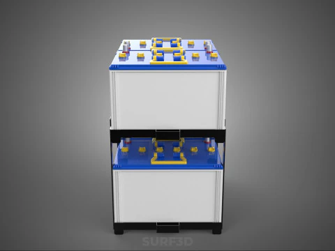 STACK TRAY RACK BRACKET HOLDER MOUNT ACCU BATTERY ACCUMULATOR DC 3D Model