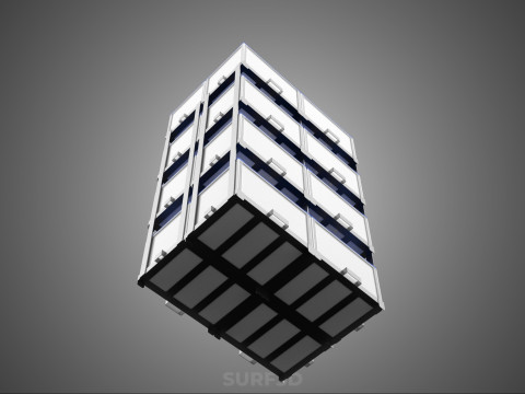 TOWER ACCU BATTERIA GRIGLIA STACK VASSOIO RACK FRAME POWER BANK ALIMENTAZIONE Modello 3D