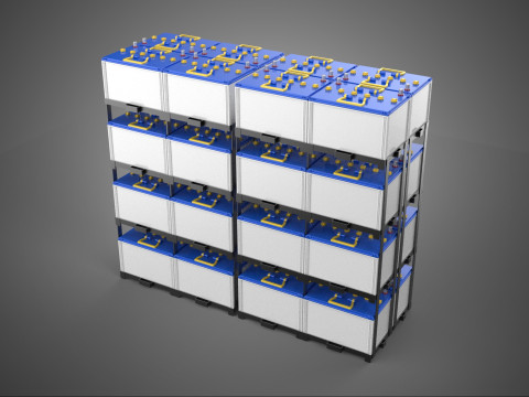 BATERAI SUPPLY POWER BANK UPS BESAR ENERGI CADANGAN BATERAI ACCU Model 3D