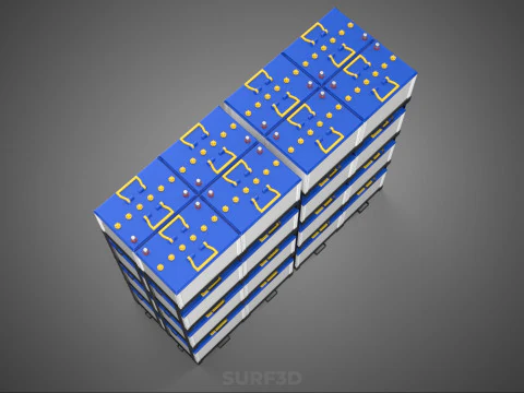 UPS GRANDE BANCO DE ENERG&Iacute;A BATER&Iacute;AS DE SUMINISTRO ACCU ENERG&Iacute;A DE RESPALDO DE BATER&Iacute;A Modelo 3D