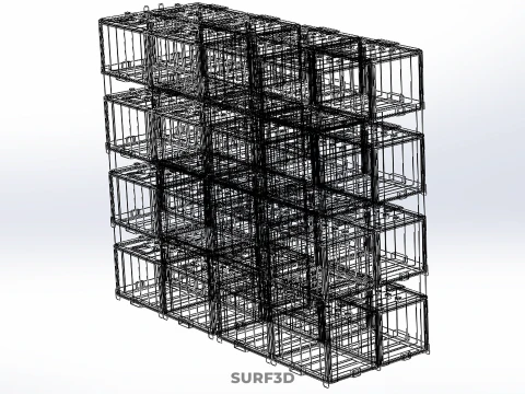UPS GRANDE BANCO DE ENERG&Iacute;A BATER&Iacute;AS DE SUMINISTRO ACCU ENERG&Iacute;A DE RESPALDO DE BATER&Iacute;A Modelo 3D