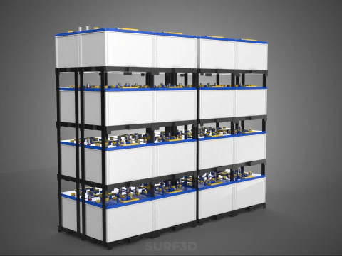 UPS GRANDE BANCO DE ENERG&Iacute;A BATER&Iacute;AS DE SUMINISTRO ACCU ENERG&Iacute;A DE RESPALDO DE BATER&Iacute;A Modelo 3D