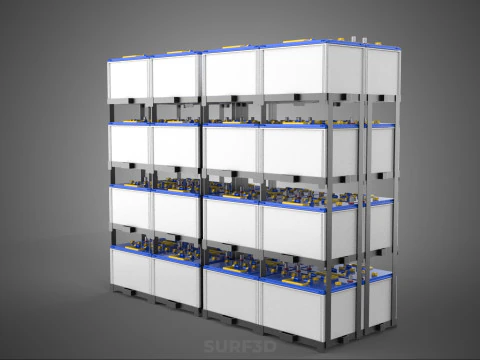 UPS GRANDE BANCO DE ENERG&Iacute;A BATER&Iacute;AS DE SUMINISTRO ACCU ENERG&Iacute;A DE RESPALDO DE BATER&Iacute;A Modelo 3D