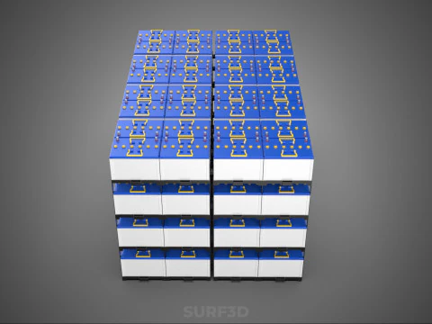 BATTERY STORAGE POWER PLANT SOURCE BANK SUPPLY ACCU ACCUMULATOR 3D Model