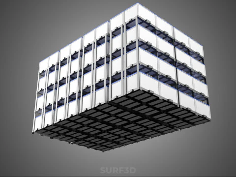 BATTERY STORAGE POWER PLANT SOURCE BANK SUPPLY ACCU ACCUMULATOR 3D Model