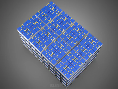 BATTERY STORAGE POWER PLANT SOURCE BANK SUPPLY ACCU ACCUMULATOR 3D Model