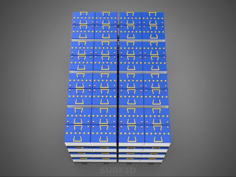 BATTERY STORAGE POWER PLANT SOURCE BANK SUPPLY ACCU ACCUMULATOR 3D Model