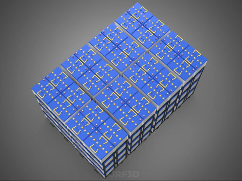 BATTERY STORAGE POWER PLANT SOURCE BANK SUPPLY ACCU ACCUMULATOR 3D Model