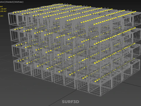 BATTERY STORAGE POWER PLANT SOURCE BANK SUPPLY ACCU ACCUMULATOR 3D Model