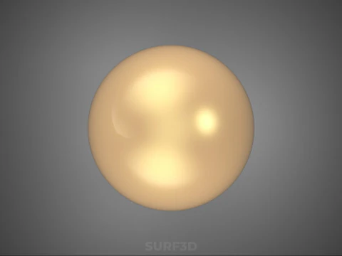 STANDARD EGG NORMAL OVOID OVAL SHAPE BROWN RED ORANGE CHICKEN 3D Model