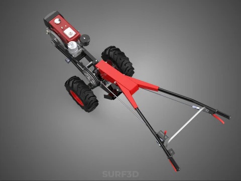 HAND WALKING TRACTOR DIESEL ENGINE ELECTRIC POWER STARTER MOTOR 3D Model