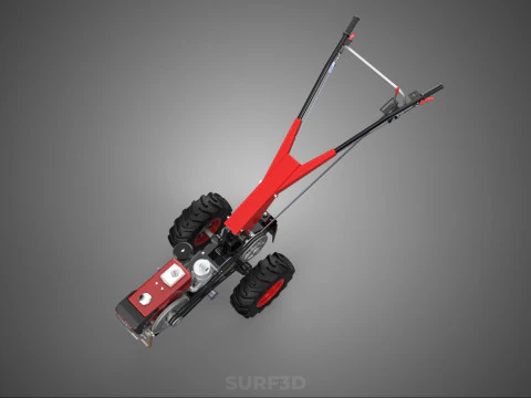 HAND WALKING TRACTOR DIESEL ENGINE ELECTRIC POWER STARTER MOTOR 3D Model