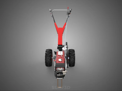 HAND WALKING TRACTOR DIESEL ENGINE ELECTRIC POWER STARTER MOTOR 3D Model