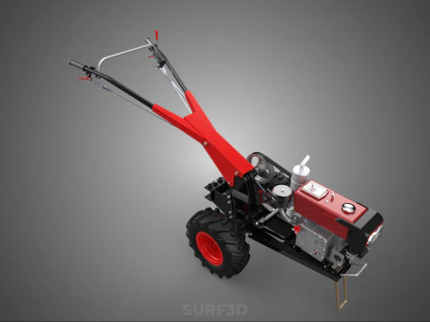 HAND WALKING TRACTOR DIESEL ENGINE ELECTRIC POWER STARTER MOTOR 3D Model