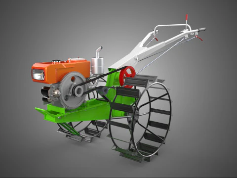 EL Y&Uuml;R&Uuml;Y&Uuml;Ş TRAKT&Ouml;R&Uuml; DİZEL KAFES TEKERLEK YEKE PİRİN&Ccedil; &Ccedil;ELTİK TARLASI 3D Model