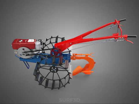 MOLDBOARD PLOW HAND WALKING TRACTOR MOUNTED FURROW PLOUGH SHARE 3D Model