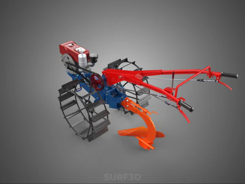 MOLDBOARD PLOW HAND WALKING TRACTOR MOUNTED FURROW PLOUGH SHARE 3D Model