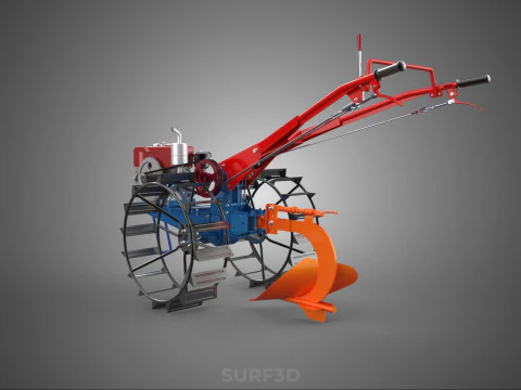 MOLDBOARD PLOW HAND WALKING TRACTOR MOUNTED FURROW PLOUGH SHARE 3D Model