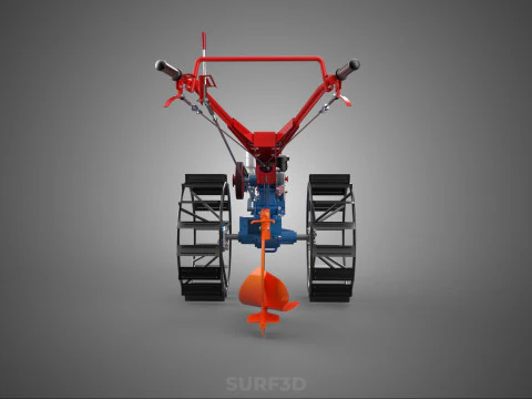 MOLDBOARD PLOW HAND WALKING TRACTOR MOUNTED FURROW PLOUGH SHARE 3D Model