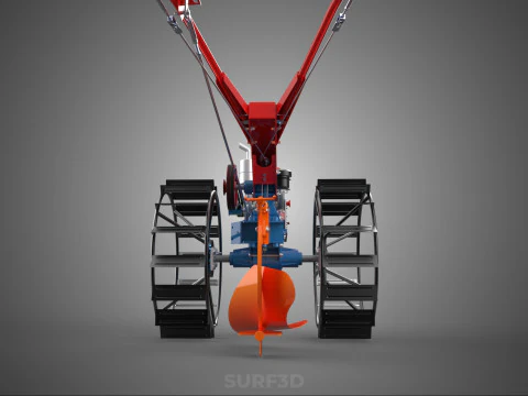 MOLDBOARD PLOW HAND WALKING TRACTOR MOUNTED FURROW PLOUGH SHARE 3D Model