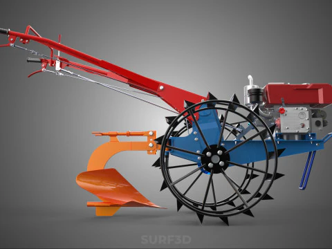 MOLDBOARD PLOW HAND WALKING TRACTOR MOUNTED FURROW PLOUGH SHARE 3D Model