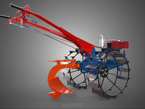 MOLDBOARD PLOW HAND WALKING TRACTOR MOUNTED FURROW PLOUGH SHARE 3D Model