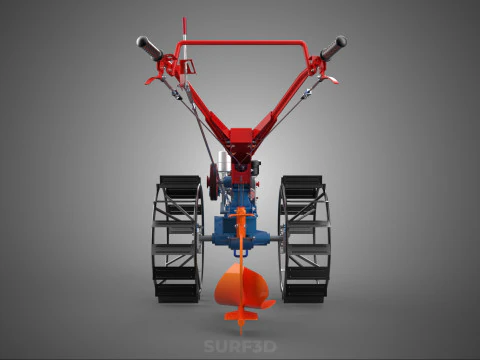 MOLDBOARD PLOW HAND WALKING TRACTOR MOUNTED FURROW PLOUGH SHARE 3D Model