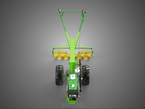 TRAKT&Ouml;R&Uuml;N ARKASINDA Y&Uuml;R&Uuml;YEN G&Uuml;&Ccedil; YEKE EL Y&Uuml;R&Uuml;Y&Uuml;ŞL&Uuml; D&Ouml;NER ROTAVAT&Ouml;R 3D Model