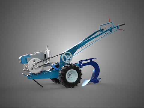 BIJGEVOEGDE ENKELE VOOR PLOEGBLAD VORM VORM BOARD HANDTRACTOR 3D Model