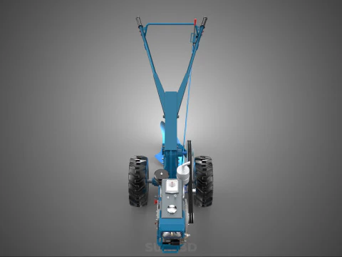 ATTACHED SINGLE FURROW PLOW BLADE MOULD MOLD BOARD HAND TRACTOR 3D Model