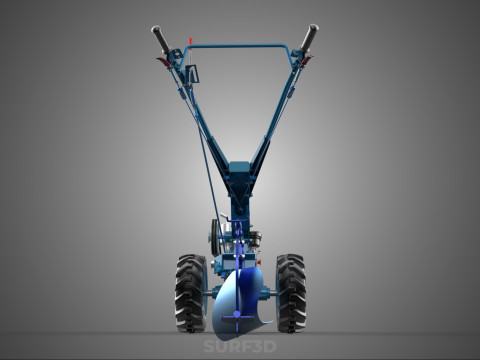 ФРЕЗА ТРАКТОР РУЧНА СІЛЬСЬКОГОСПОДАРСЬКА МАШИНА ПЛУГ ПЛУГ КРЕПЛЕННЯ 3D Модель