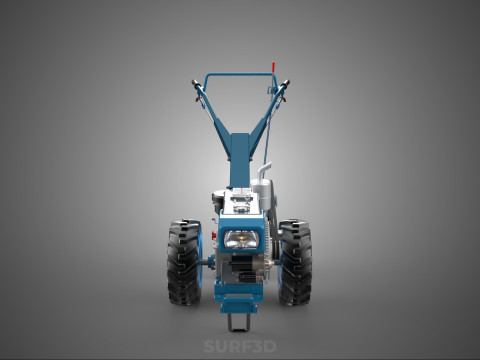 ФРЕЗА ТРАКТОР РУЧНА СІЛЬСЬКОГОСПОДАРСЬКА МАШИНА ПЛУГ ПЛУГ КРЕПЛЕННЯ 3D Модель