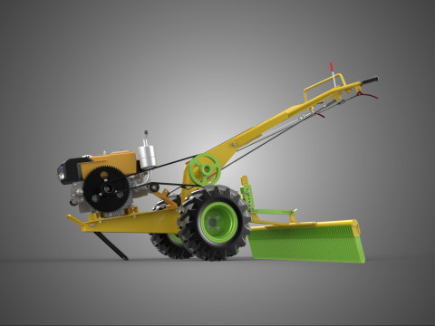 HARK NIVELLER NIVELLERING LOOP ACHTER TRACTOR TWEE WIEL DIESEL GAS 3D Model