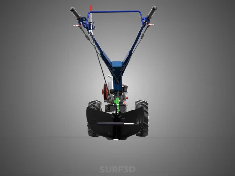 POTATO MIDDLE BUSTER FURROWER PLOW PLOUGH TRACTOR POWER TILLER 3D Model
