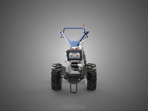 POTATO MIDDLE BUSTER FURROWER PLOW PLOUGH TRACTOR POWER TILLER 3D Model