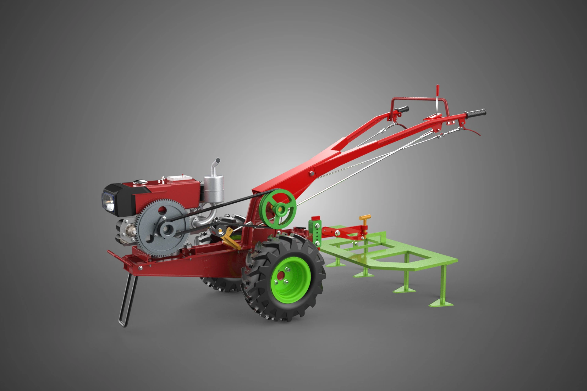 TEETH TINE TOOTH PLOW PLOUGH RAKE HARROW CULTIVATOR HAND TRACTOR 3D Model .c4d .max .obj .3ds .fbx .stl .blend 