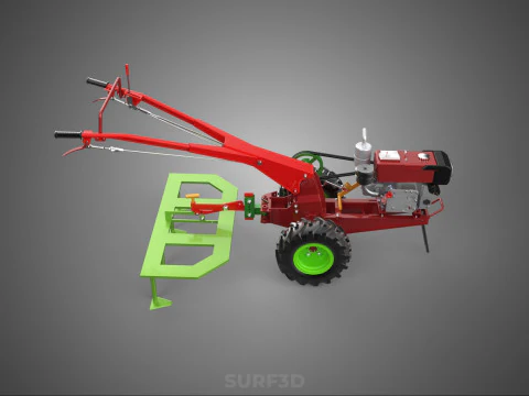 TEETH TINE TOOTH PLOW PLOUGH RAKE HARROW CULTIVATOR HAND TRACTOR 3D Model