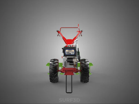 TEETH TINE TOOTH PLOW PLOUGH RAKE HARROW CULTIVATOR HAND TRACTOR 3D Model