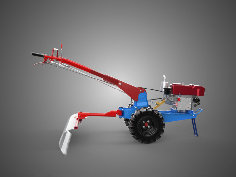 LANDSCAPE RAKE RAKER HARROW LEVELING IMPLEMENT HAND TRACTOR FARM 3D Model