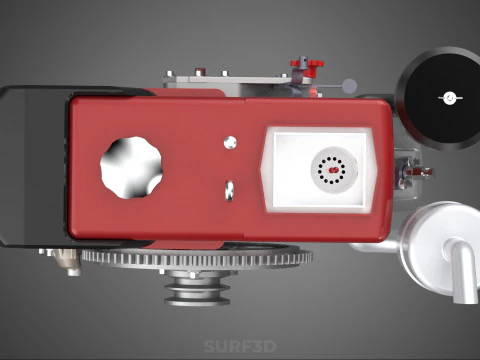 DIESEL ENGINE MACHINE HEADLIGHT HEADLAMP HEAD LAMP LIGHT BEAM 4S 3D Model