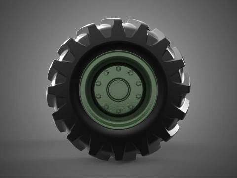 APC IFV AIFV MRAP TANK ARMY MILITARY TIRE TYRE WHEEL RIM VEHICLE 3D Model